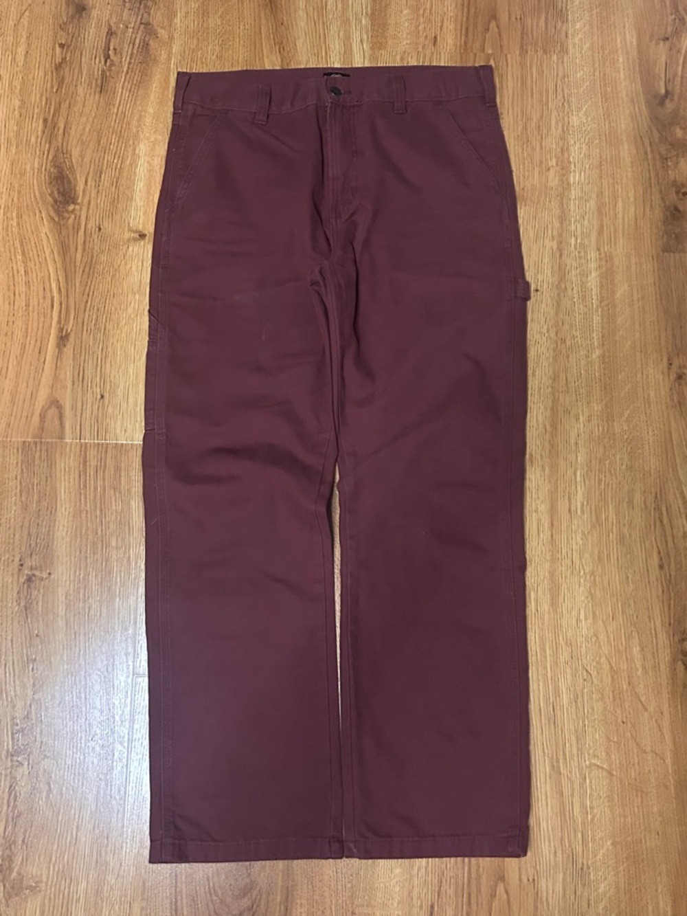 Dickies Straight-Leg Chinos in Burgundy